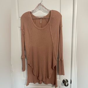 Free People Waffle  Peach Top Preloved Size: XS